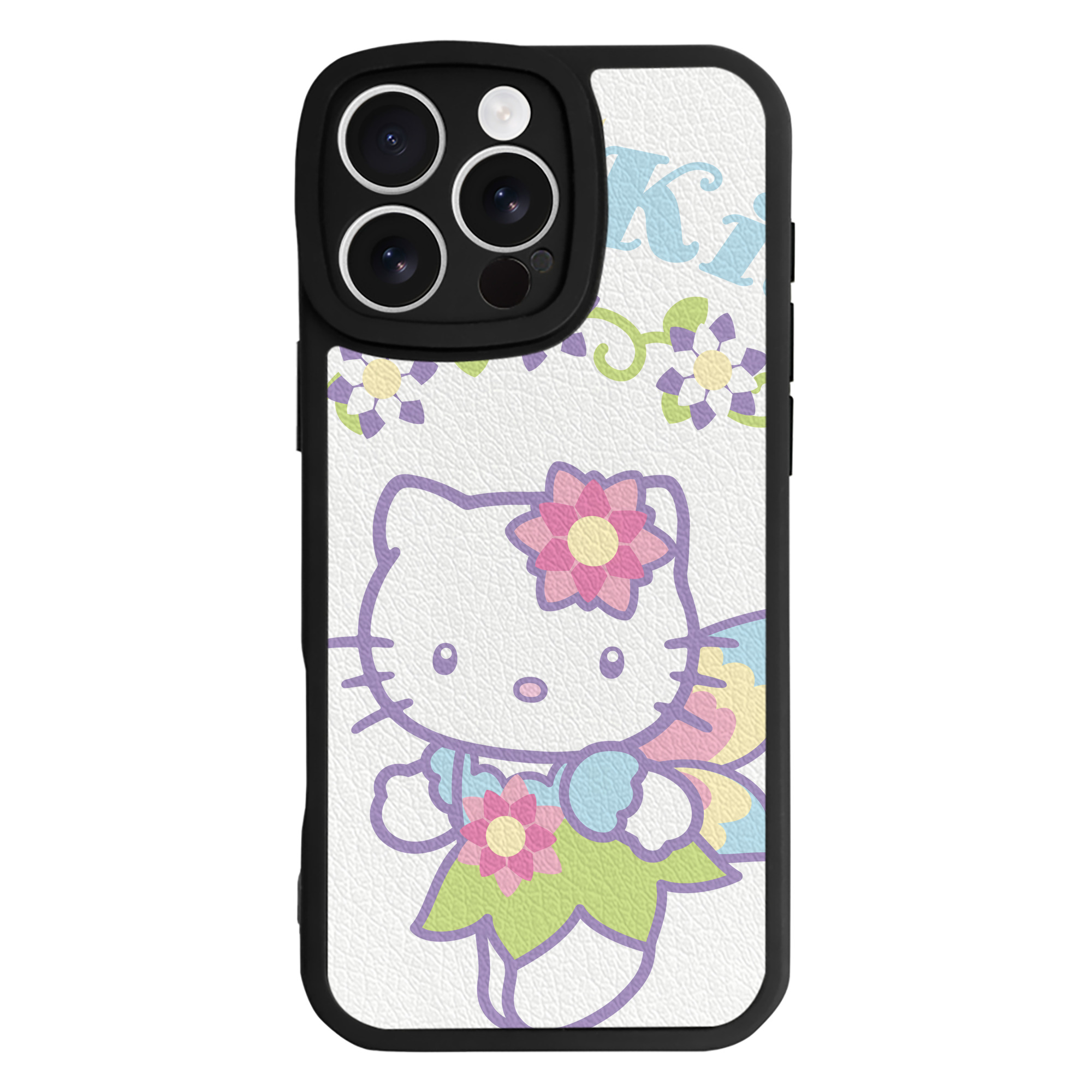 （画像用） Hello Kitty ハローキティ 【iPhone 16シリーズ対応】シリコンスマホケース（レザー調） 材質：シリコン